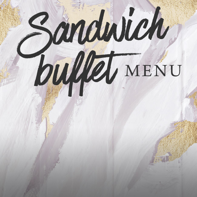 Sandwich buffet menu at The Devon Doorway