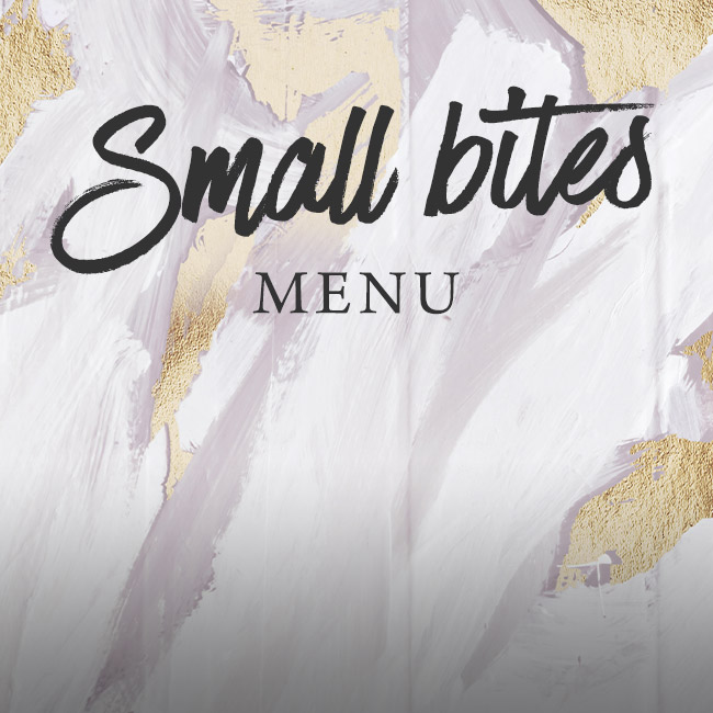 Small Bites menu at The Devon Doorway 